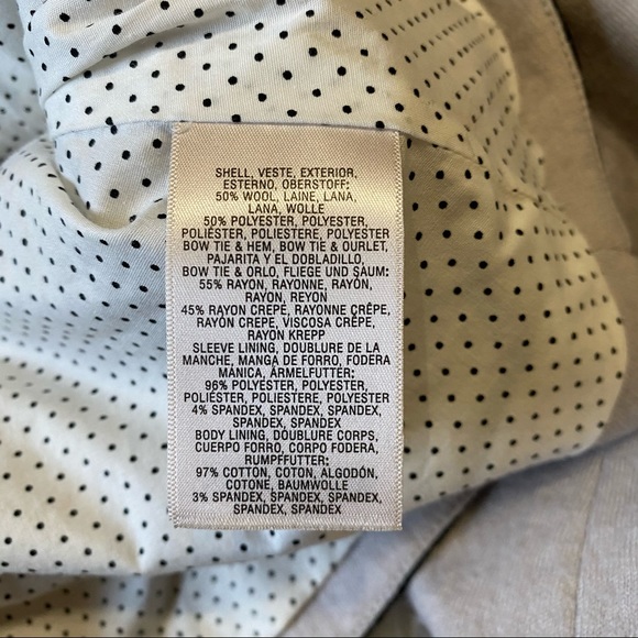 Elevenses Stone and Black Wool Blazer - Picture 8 of 8